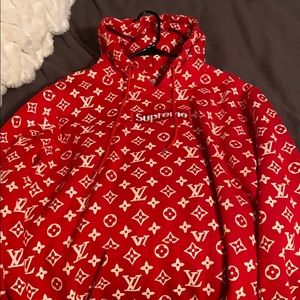 supreme ft louis vuitton hoodie